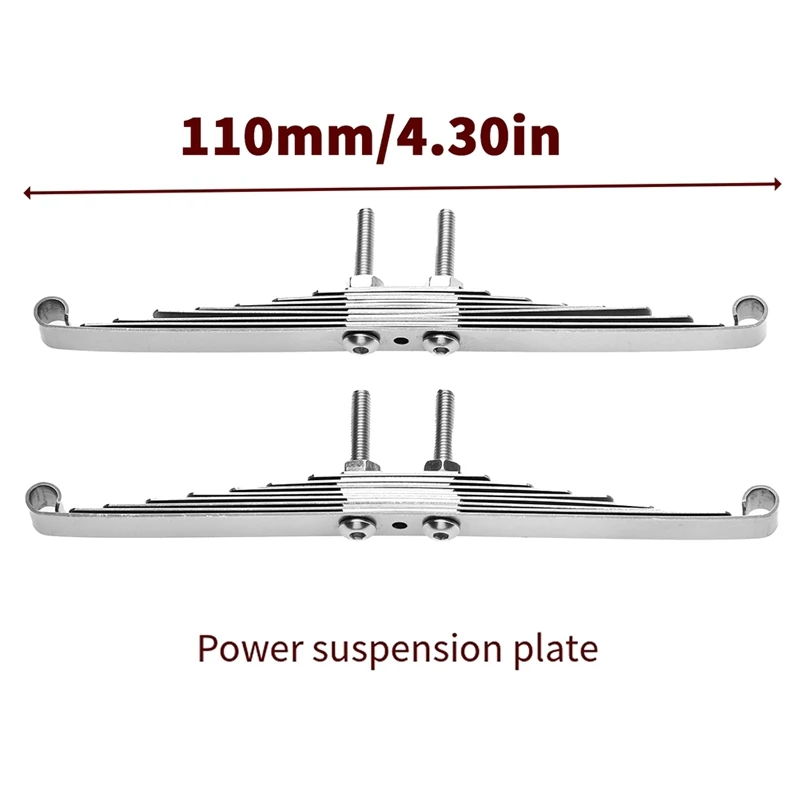 طقم شماعات زنبركية على شكل ورقة تعليق معدنية لشاحنة Tamiya RC 1/14