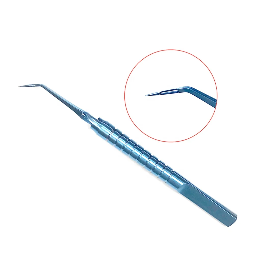 

Titanium Ophthalmic Surgical Forceps Cross Action Hybrid Combo Akahoshi Prechopper Forceps