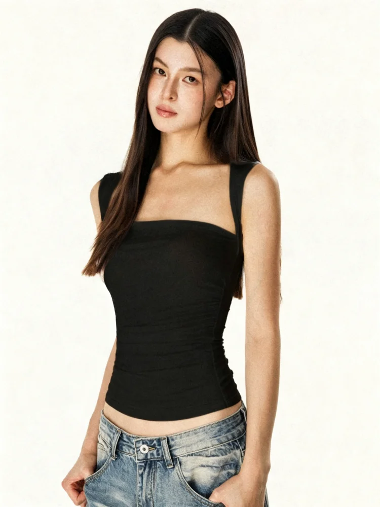 Sexy Summer Camisole Tank Top Women's plus Size Slim Fit Innerwear Outerwear Hot Girl Strap Vest Breathable Comfortable Under...