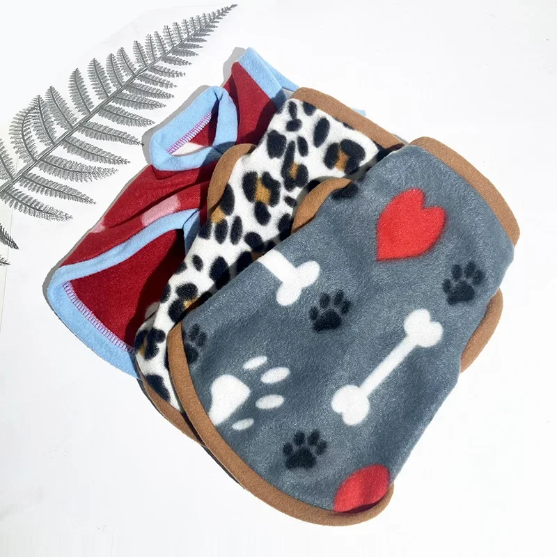 XS-8XL New Pet Clothes Flannel Dog Costume Dog Cold Weather Coats Cat Apparel Soft Flannel Doggie 4-legged Clothes Pet Pajamas