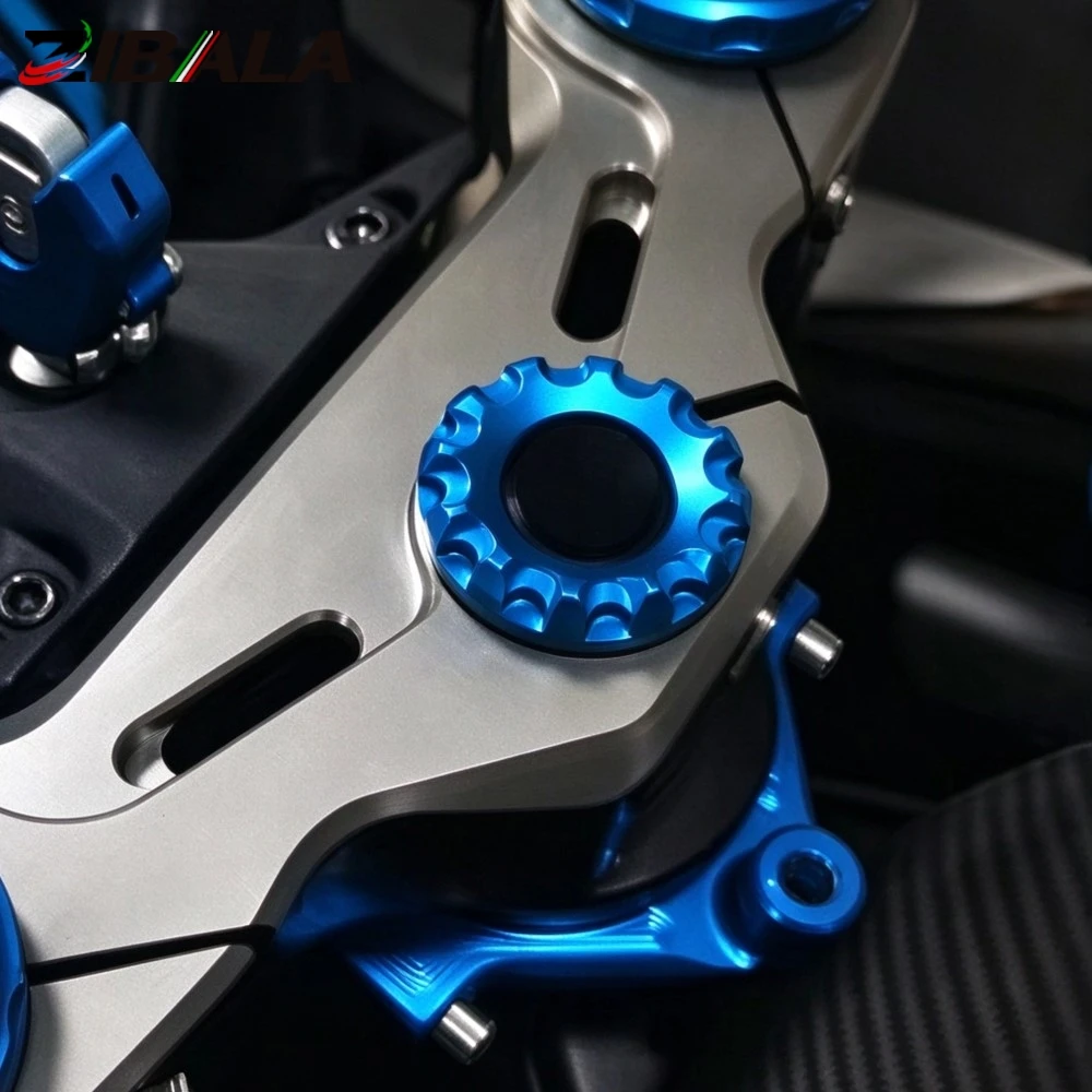 For CFMOTO CF MOTO 450 SR 450 SS 450SR 2022-2024 2025 Upper Top Bridge Steering Stem Nut Bolt Triple Clamp Screw Cap 675SR 800MT