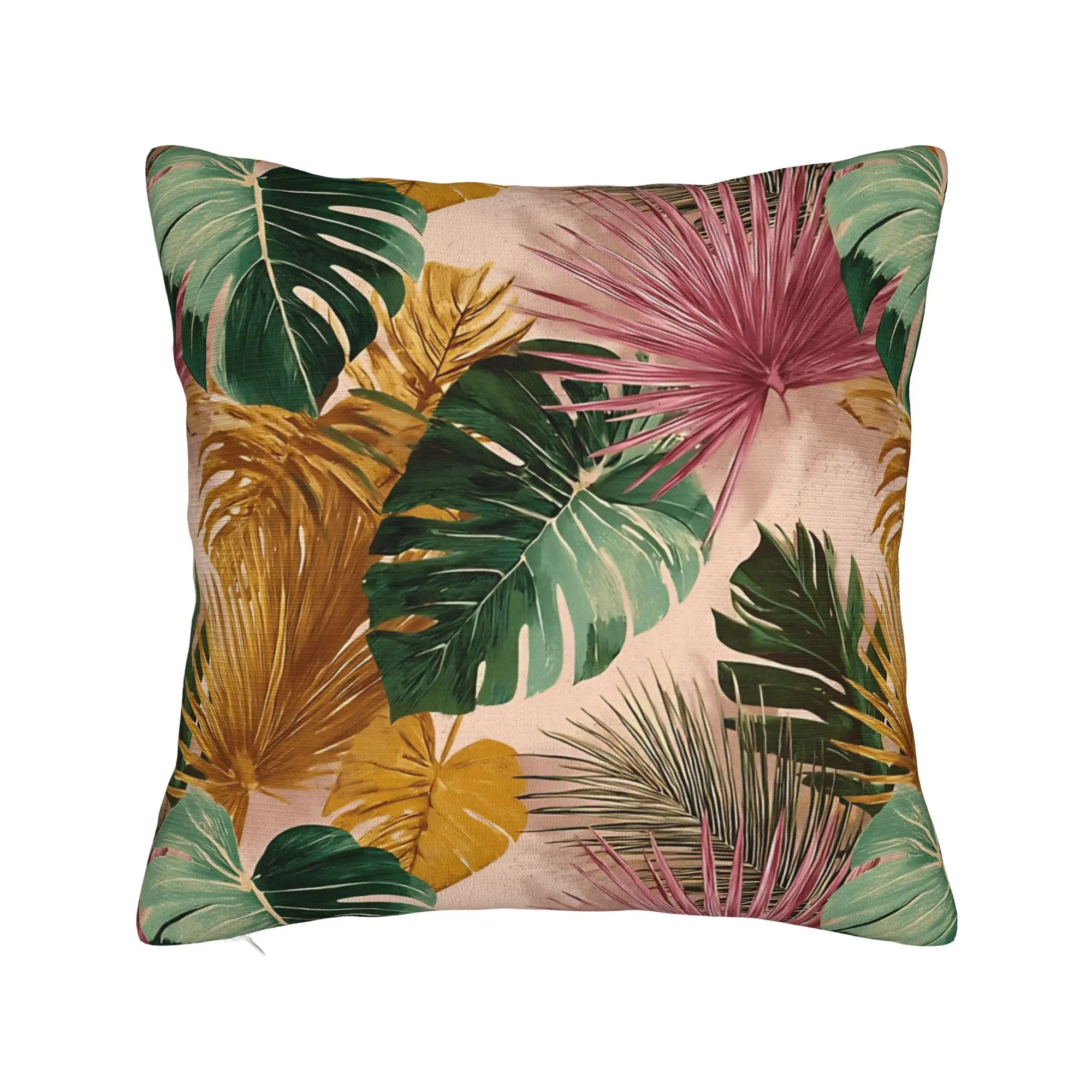 Pillow Case Tropical Floral Comfy  Pillow Cover For Couch Sofa Bedroom Vintage Pillowcases