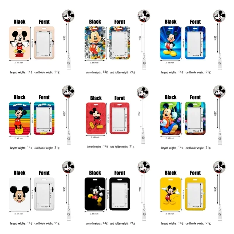 Potdemiel Disney Badge Card Holder Game Player Business Hanging Neck Lanyard Nurse ID Card Case Small Gift