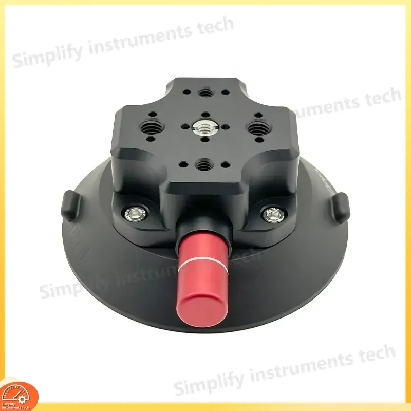 Heavy Duty Aluminum CNC Vacuum Suction Cup Base 1/4 3/8 Thread Connector Mount Holder for Action Camera GoPro Tripod Stand