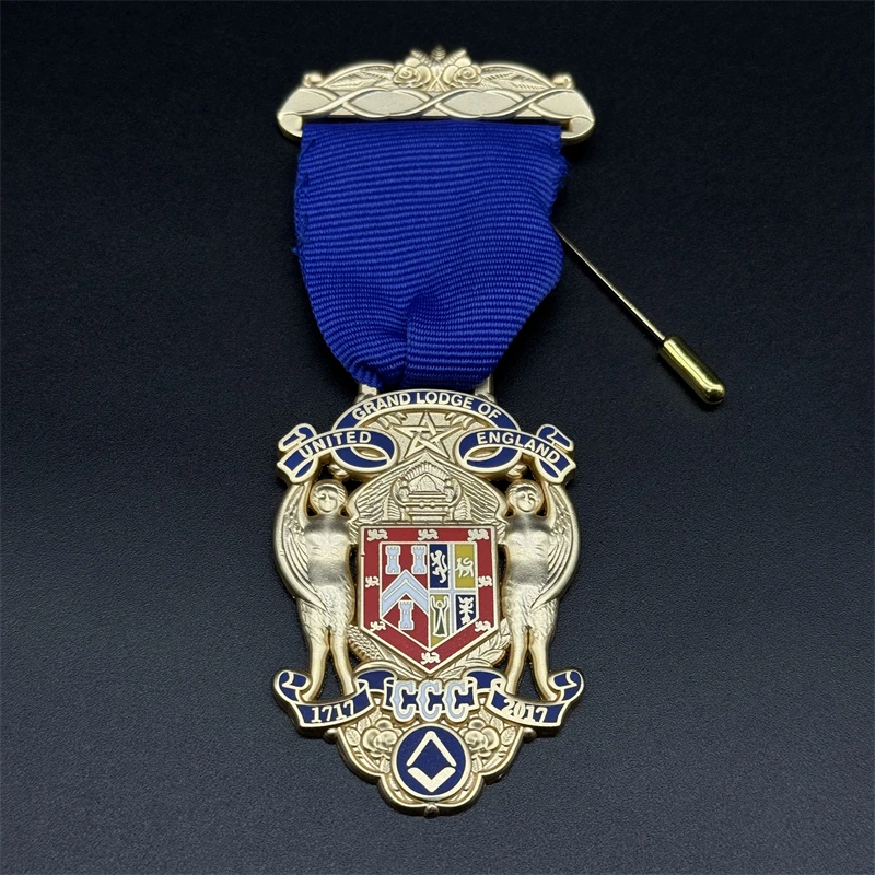 300th Anniversary Medal of the United Grand Lodge of England 1717-2017 Masonic Memorial Medal Replica Classic Badge Collection