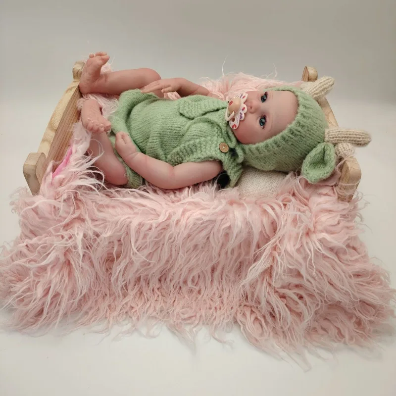 New Newborn Photography Clothing Dragon Baby Handmade Knitted Clothes - Baby Full Moon Photo with Sea Hair Set Baby Photograph