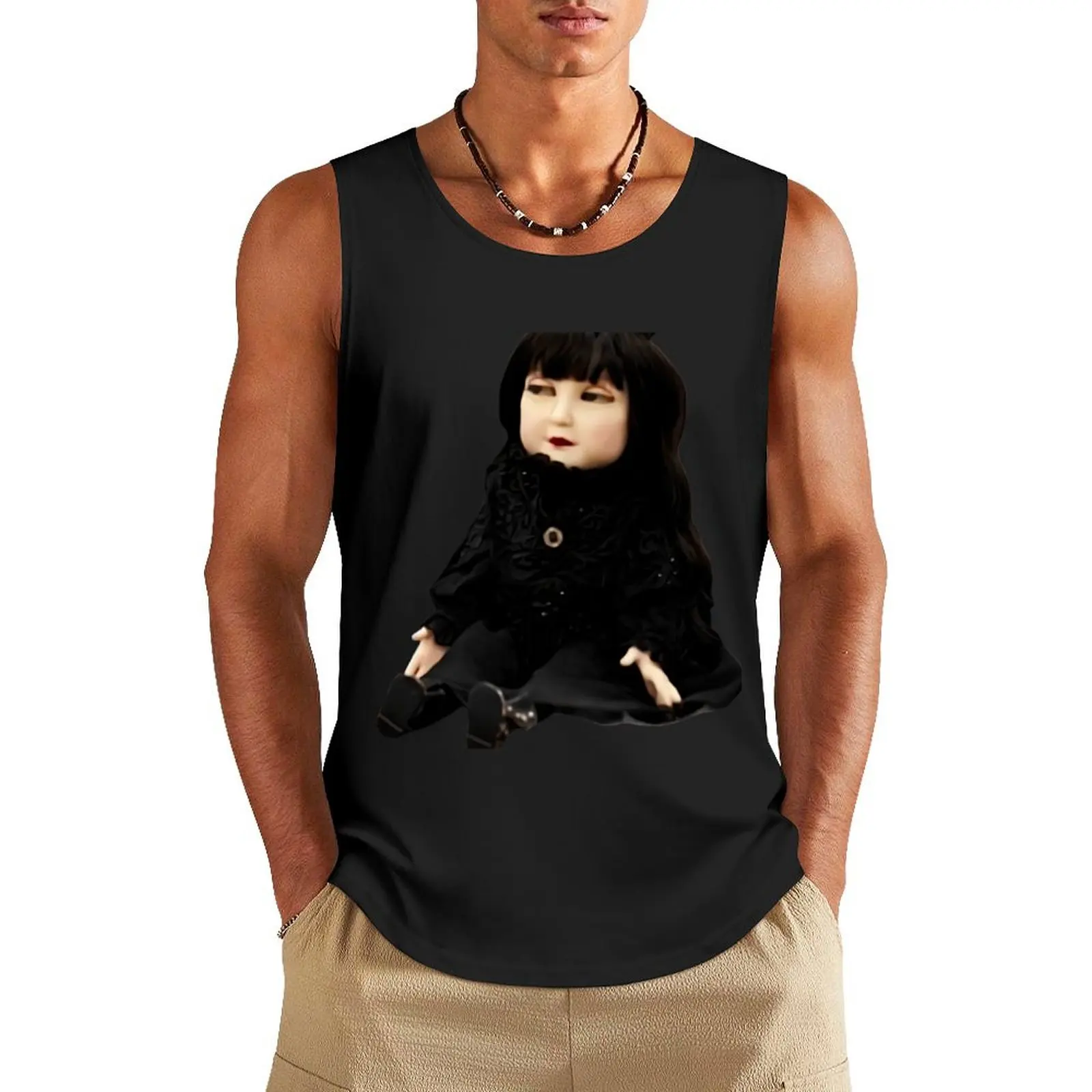 Nadja Doll Tank Top Men's summer vest Men sleeveless tee t-shirts for men bodybuilding man