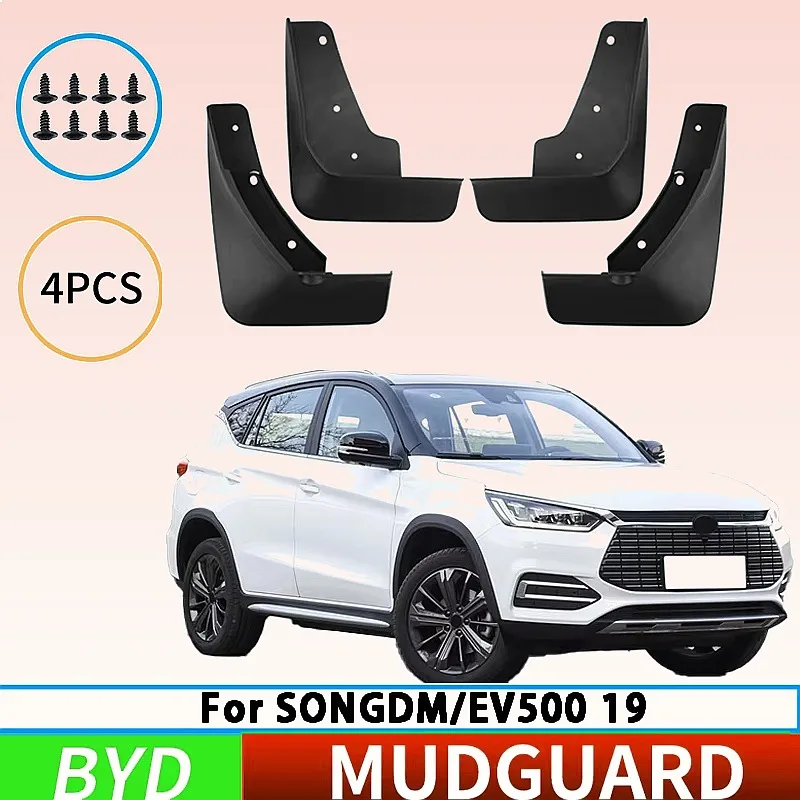 

Splash Guards Mudguards for BYD Song DM EV500 2019 Front Rear Wheel Car Accessories