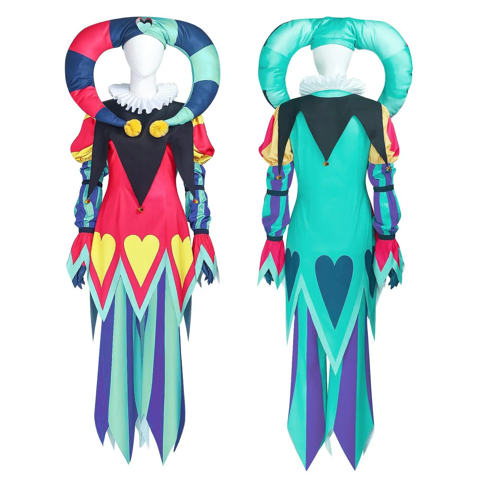 

Новый костюм для косплея Hell's Inn Fizzarolli Clown, женская этническая сценическая одежда, традиционная весна Hanfu 2024, 8%-90% полиэстер