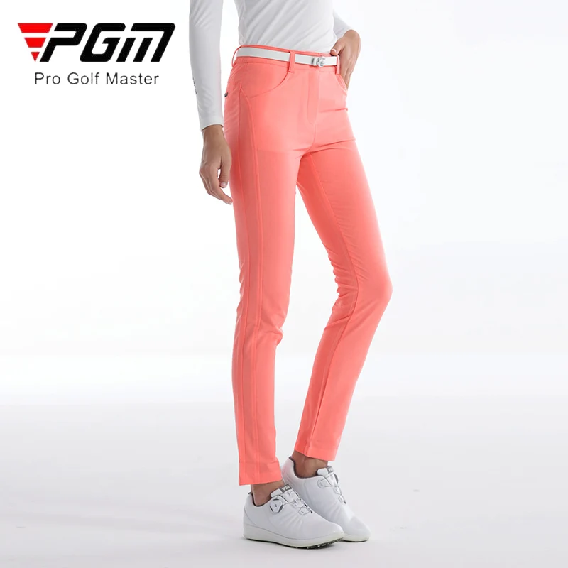 PGM Women Elastic Quick Dry Golf Pants Ladies Slim High Waist Trousers Women Anti-sweat Soft Sweatpants Sport Training Trousers