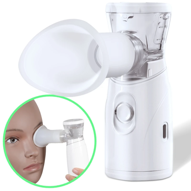 Dispositivo portátil usb para cuidados com os olhos, pulverizador silencioso recarregável para olhos secos e itens essenciais para viagens de beleza, hidratante atomizador