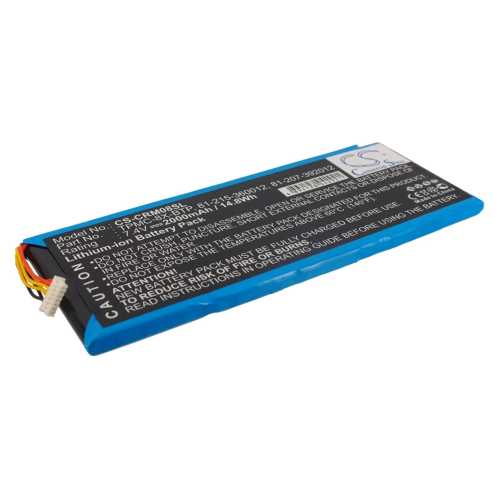 Remote Control 3600mAh Battery For Crestron 81-207-392012  81-215-360012  TPMC-8X-BTP TPMC-8X  TPMC-8X WiFi  6502269