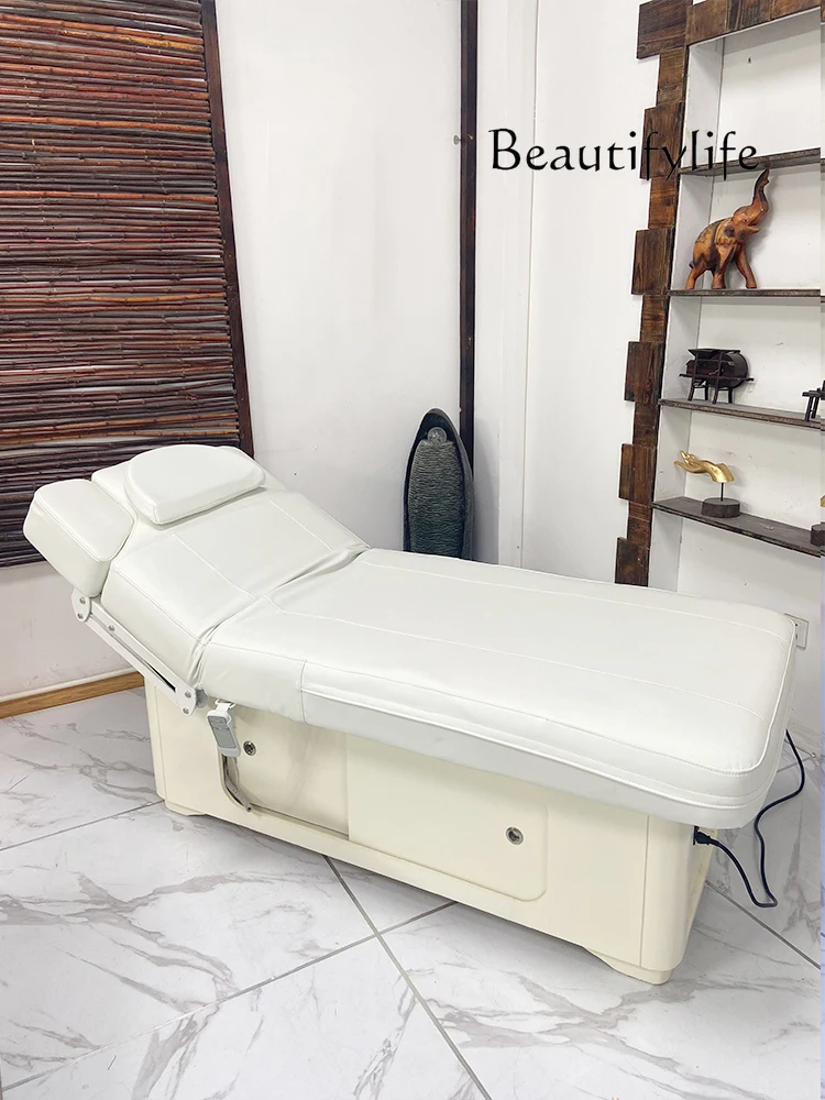 

Electric Beauty Massage Massage Physiotherapy Bed Heating Automatic Intelligent Lifting Bed Solid Wood