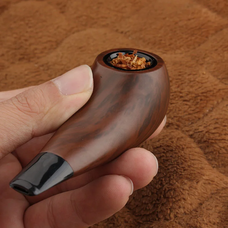 SD102 Short tobacco pipe bowl Vintage portable Removable to Clean Smoke Pipe with gift Box Circulating filter pipes Smoking Tool