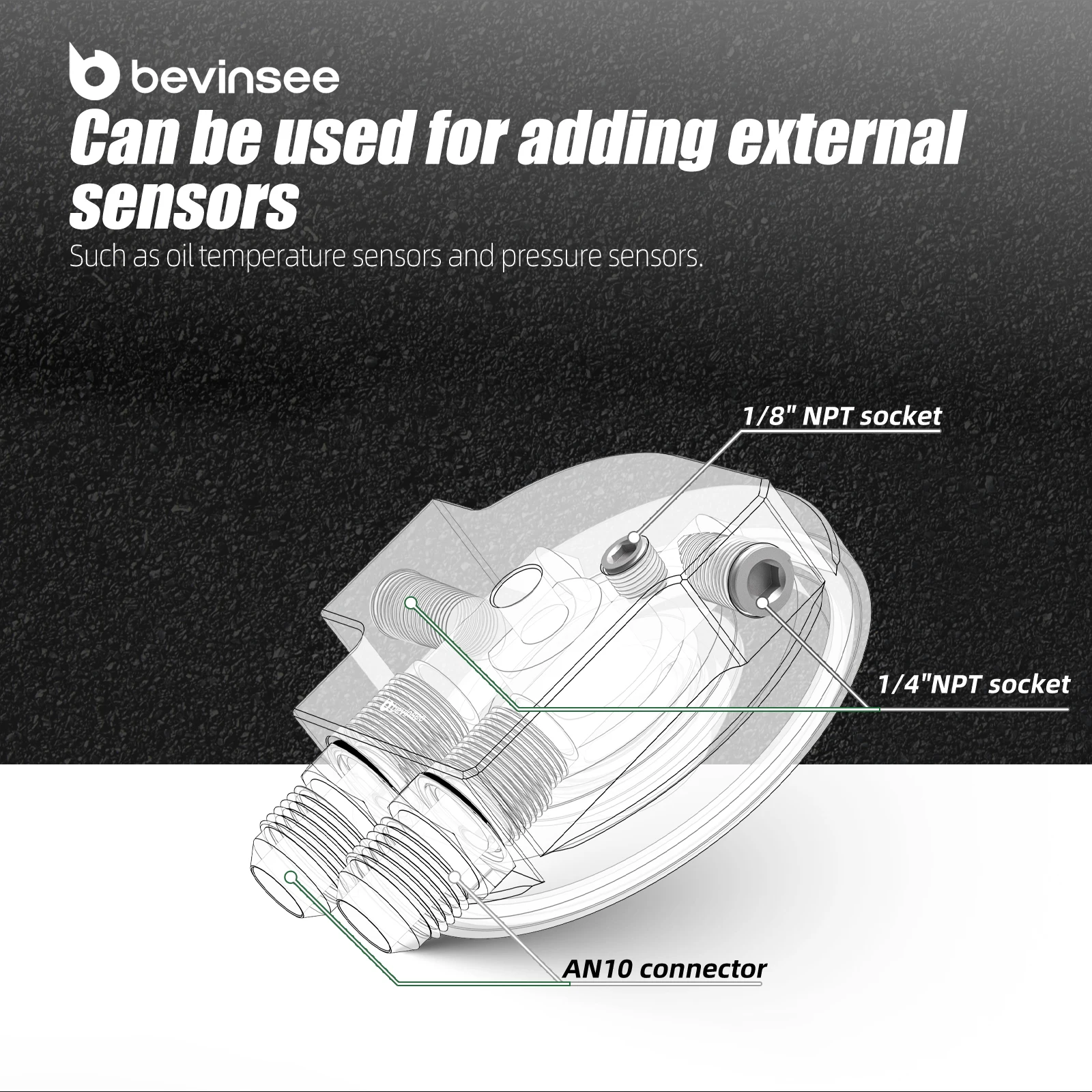 غطاء فلتر الزيت مع تركيبات مبرد الزيت و2 منافذ مستشعر لسيارات BMW E36 325i M3، E46 M3، E34 520i 525i، استبدال 11421711075,11421741000 #5