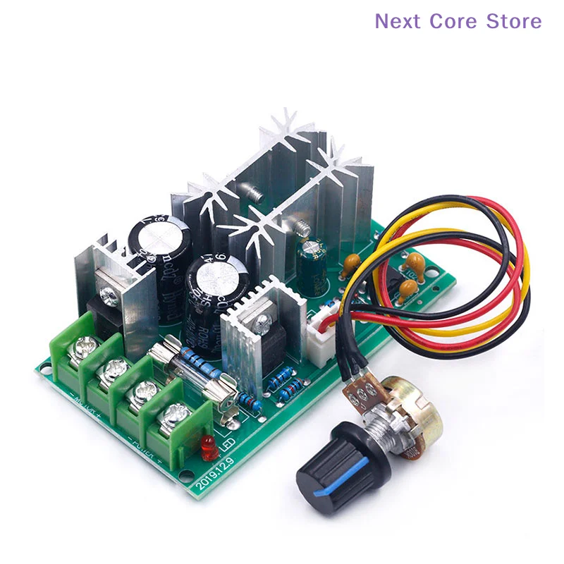[NC]DC 10-60V Motor Speed Control Regulator PWM Motor Speed Controller Switch 20A[NC]