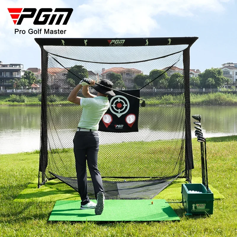 PGM Golf Practice Net Automatic Return Swing Cutting Rod Striking Cage Ball Machine Equipment Training Golf supplies