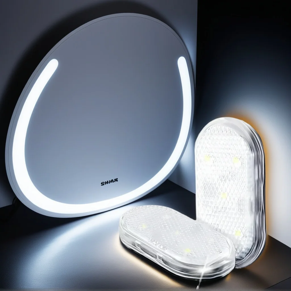 

​ ​ Автомобильный купольный светильник с сенсорным датчиком - мини-светодиодная лампа для чтения с USB-зарядкой для атмосферного освещения на крыше ​ ​