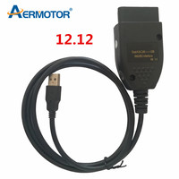Best 12.12 For HEX CAN USB Interface 12.12 Electrical Testers General OBDII 16Pin Car Diagnostic cable ATMEGA162+FT232RL Connect