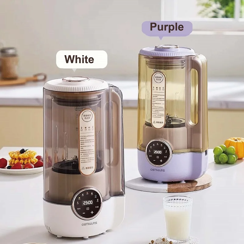 1.65L Sojamelkmachine met grote capaciteit Elektrische sapcentrifuge 24-uurs afspraak Muurbrekende machine Automatische verwarming Koken Voedselmixer 220V