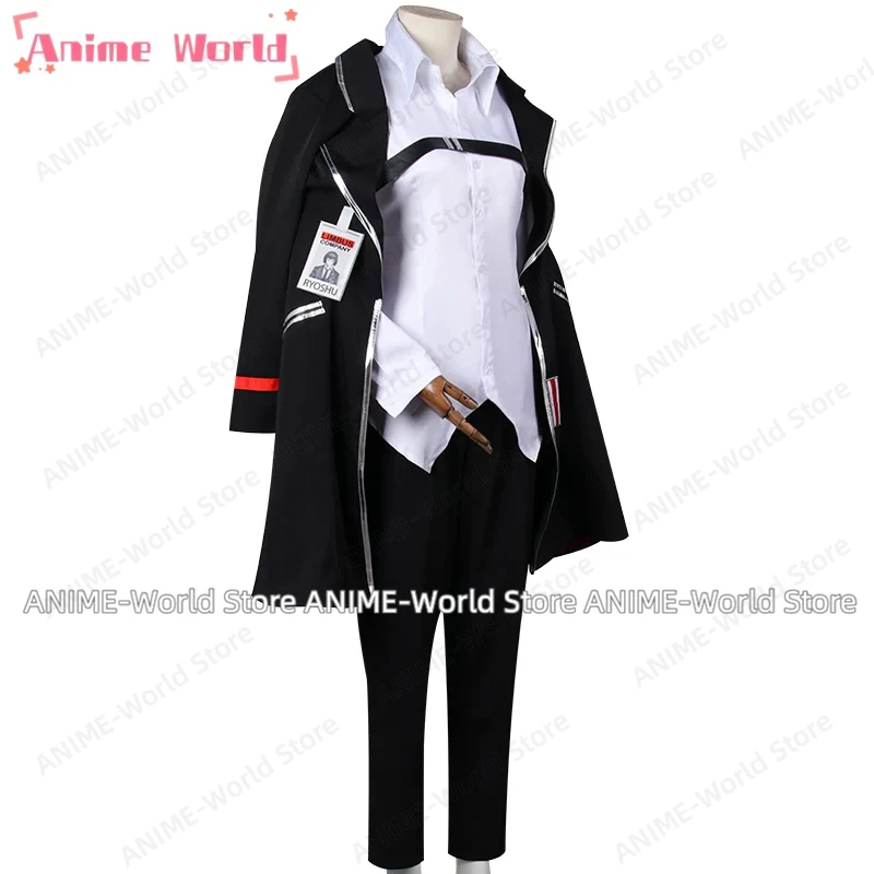 《Custom Size》Anime Limbus Company NO.4 Ryoshu Cosplay Costume Uniform Clothing Halloween Carnival Part Wig