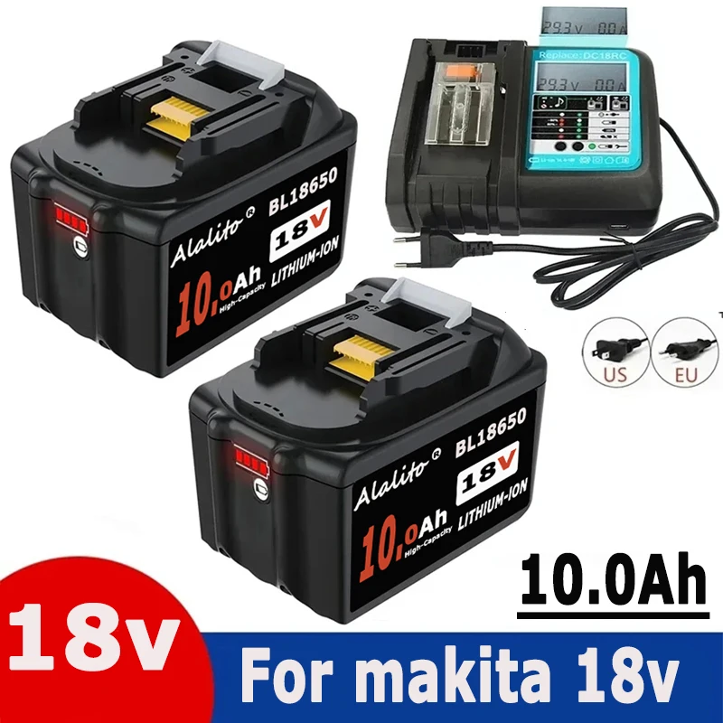 

Upgraded Replacement Battery Li-ion 18V 10000mah For Makita BL1830B BL1850B BL1850 BL1840 BL1860 BL1815 Power Tools Battery