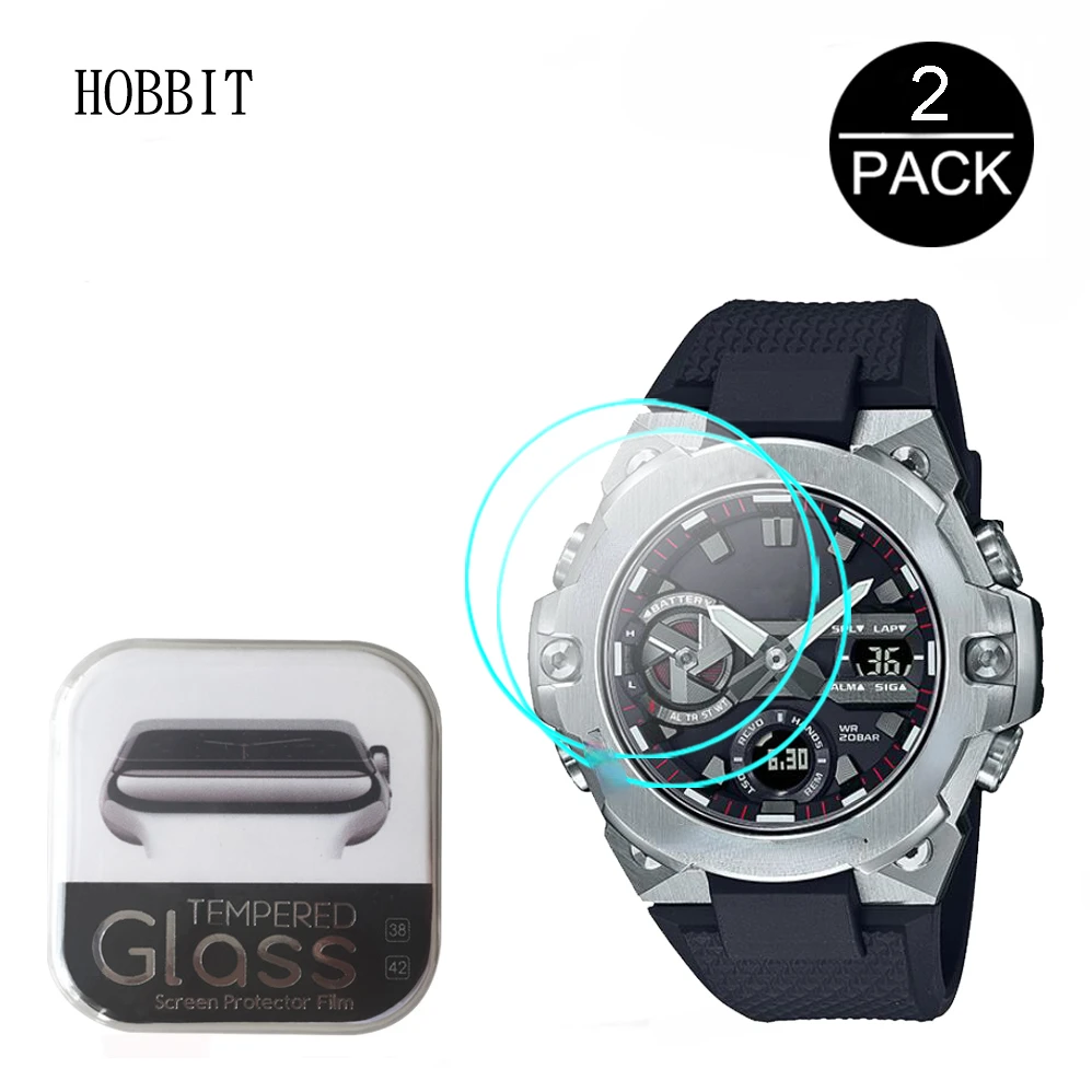 2Pcs HD Clear Screen Protector Film Glass For Casio G-SHOCK GSTB400 GST-B400D GST-B400BD GST-B400 GST-B400AD 2.5D Tempered Glass