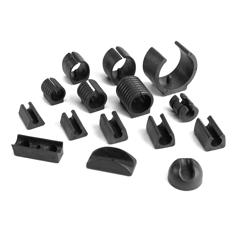 6-42mm U Type Pipe Clamp Open Foot Tube Clamp Multi Size Furniture Foot Cap Wear-resistant Anti-slip Furniture Pipe Fitting