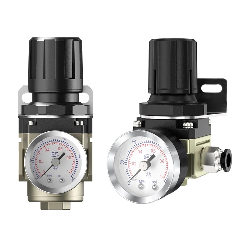 Регулятор давления серии AR для компрессоров: AR2000, AR3000, AR4000-06, AR000-10. Пневматический редукционный клапан.