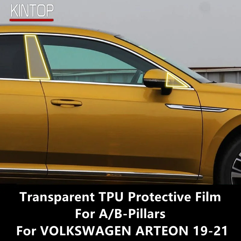 

For VOLKSWAGEN ARTEON 19-21 A/B-Pillars Transparent TPU Protective Film Anti-scratch Repair Film Accessories Refit