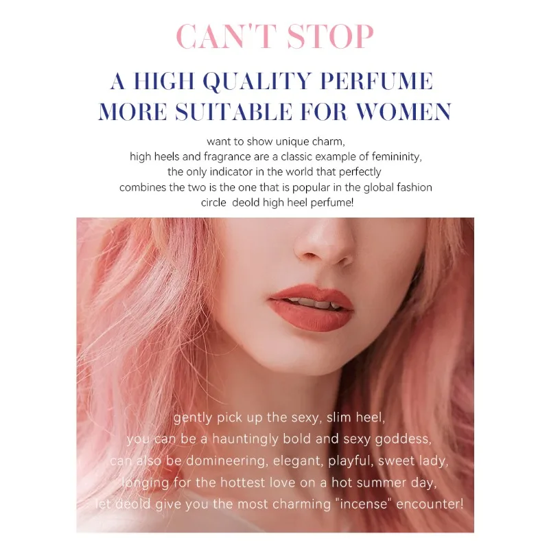 우아한 무한한 하이힐 향수 30ml 신선한 수생 향기 시대를 초월한 세련미를 위한 삼나무 파출리와 감귤 노트