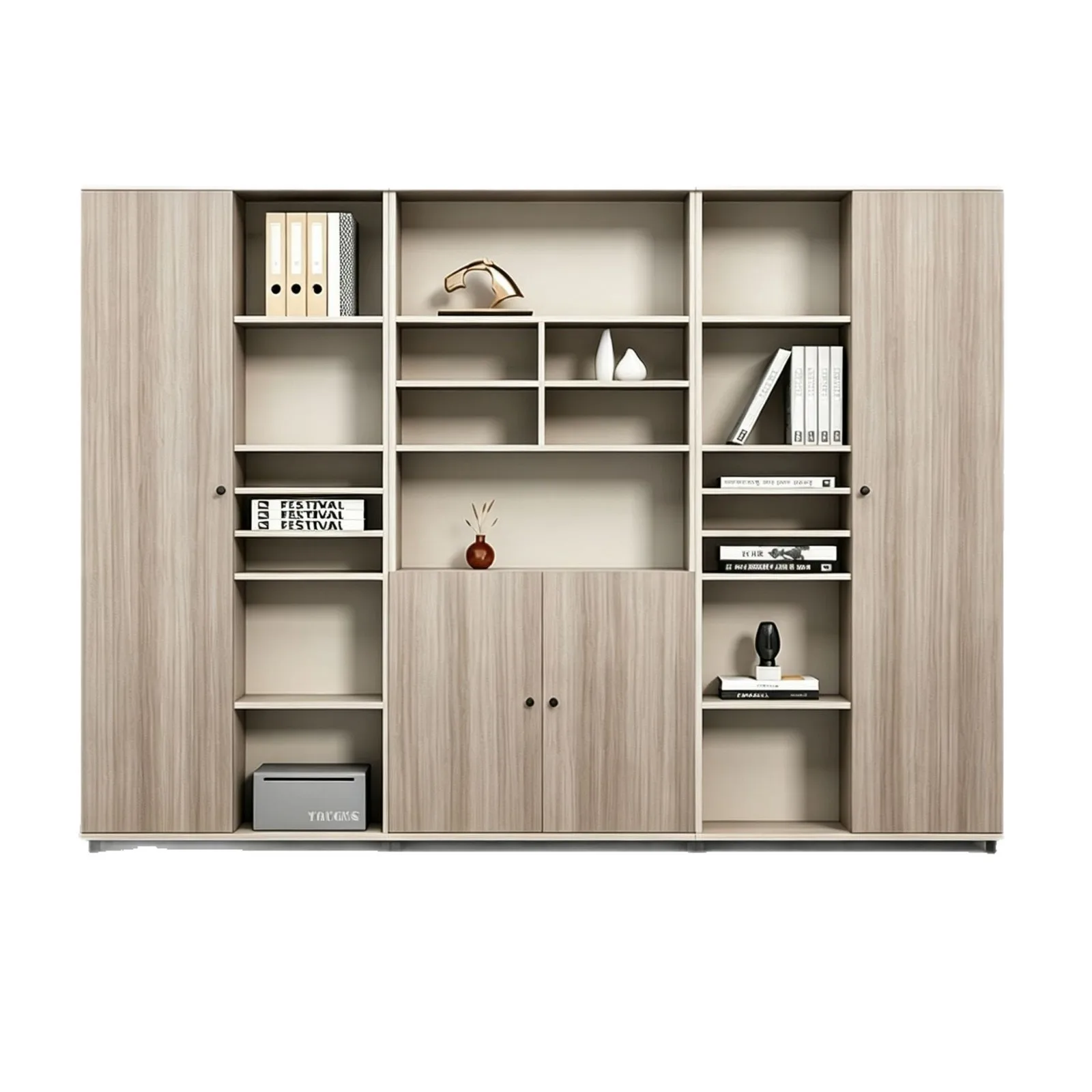 YJQ office file cabinet simple modern file storage floor-to-ceiling boss table background cabinet