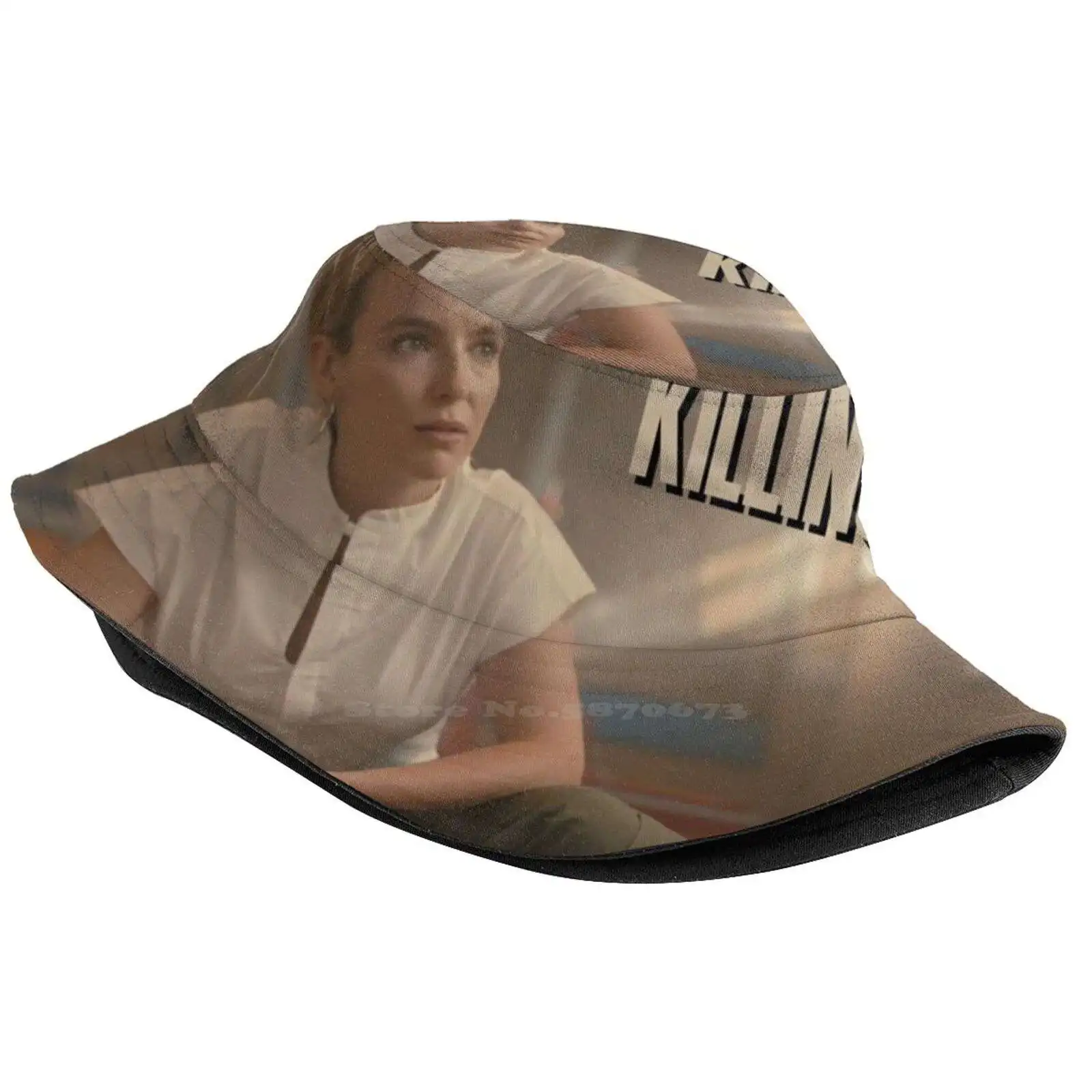 Killing Eve Villanelle Poster Korean Ladies Outdoor Sun Hat Bucket Cap Killing Eve Villanelle Jodie Comer Villaneve Sandra Oh