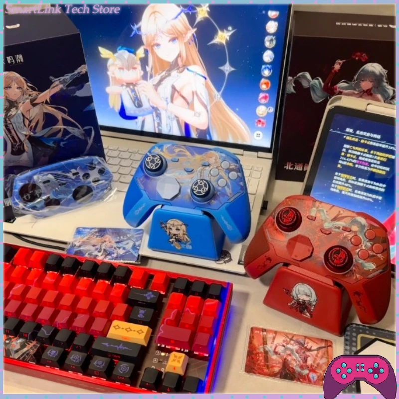 Игровые контроллеры Wuthering Waves Phrolova Ver KP40D Elite с регулируемой силой вибрации Hall/Micro и джойстиком TMR – отличный подарок