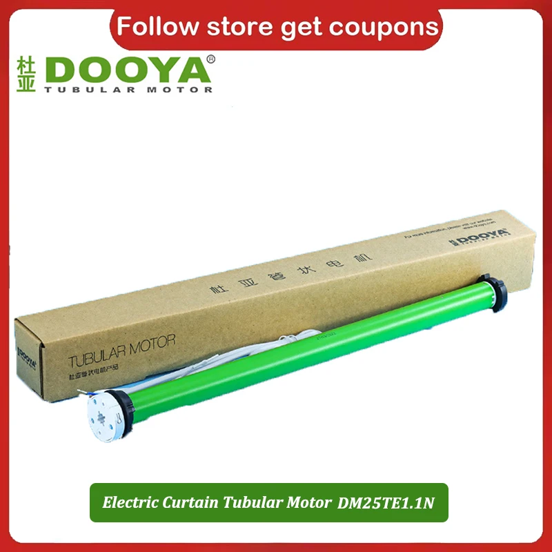 

Dooya AC Tubular Motor DM25TEQ-1.1/20 Motor for Sunshine rolling blinds,100-240V,RF433mhz Motor,for Dia.38mm tube