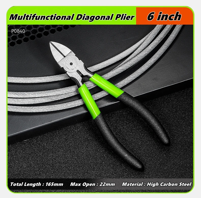 5/6 zoll Schneiden Zangen Elektronische Diagonal Zange Seite Schneider Kabel Grat Zangen DIY Schmuck Reparatur Hand Werkzeug – Detail 4