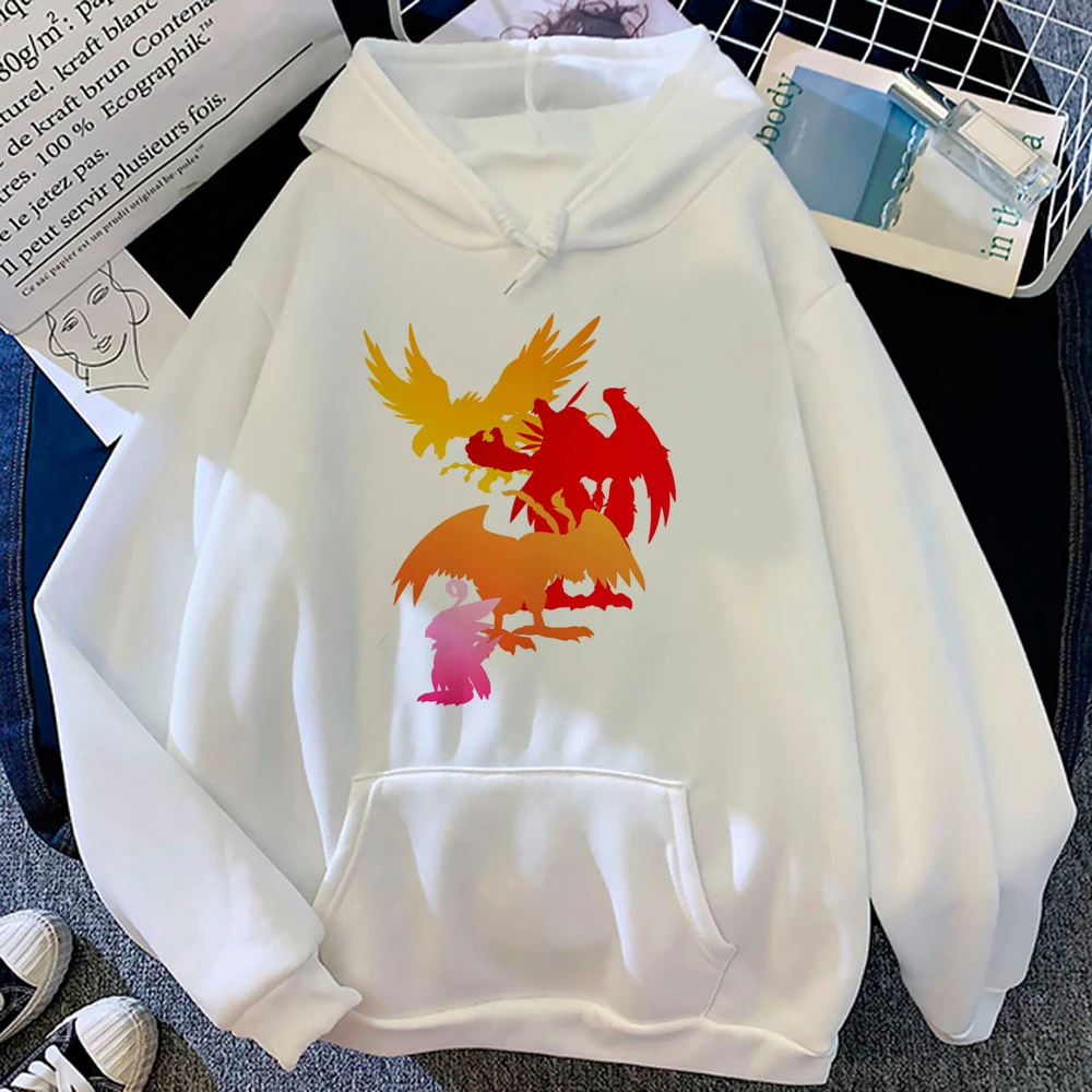 Digimon hoodies women aesthetic Fleece funny clothing hoddies female vintage Hooded Shirt