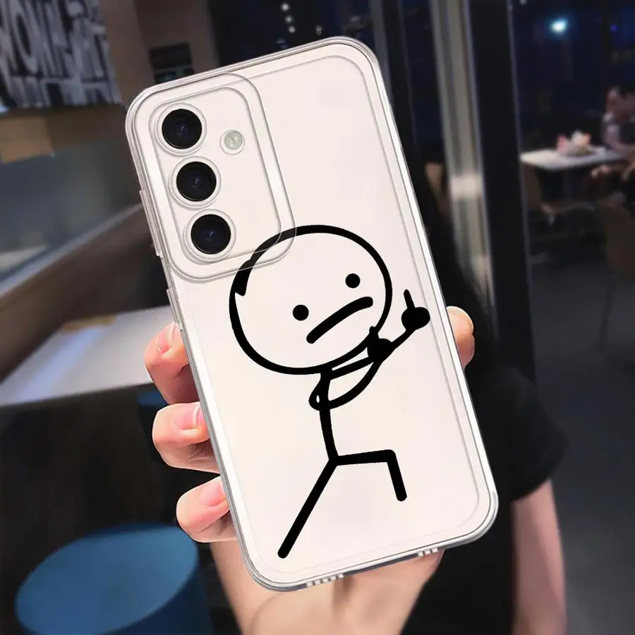 เคสโทรศัพท์แบบนิ่มสำหรับ Samsung Galaxy A16 A17 A21s A50 A12 A32 A52 A51 A72 A31 A52s A71 ลายเส้นการ์ตูนน่ารัก