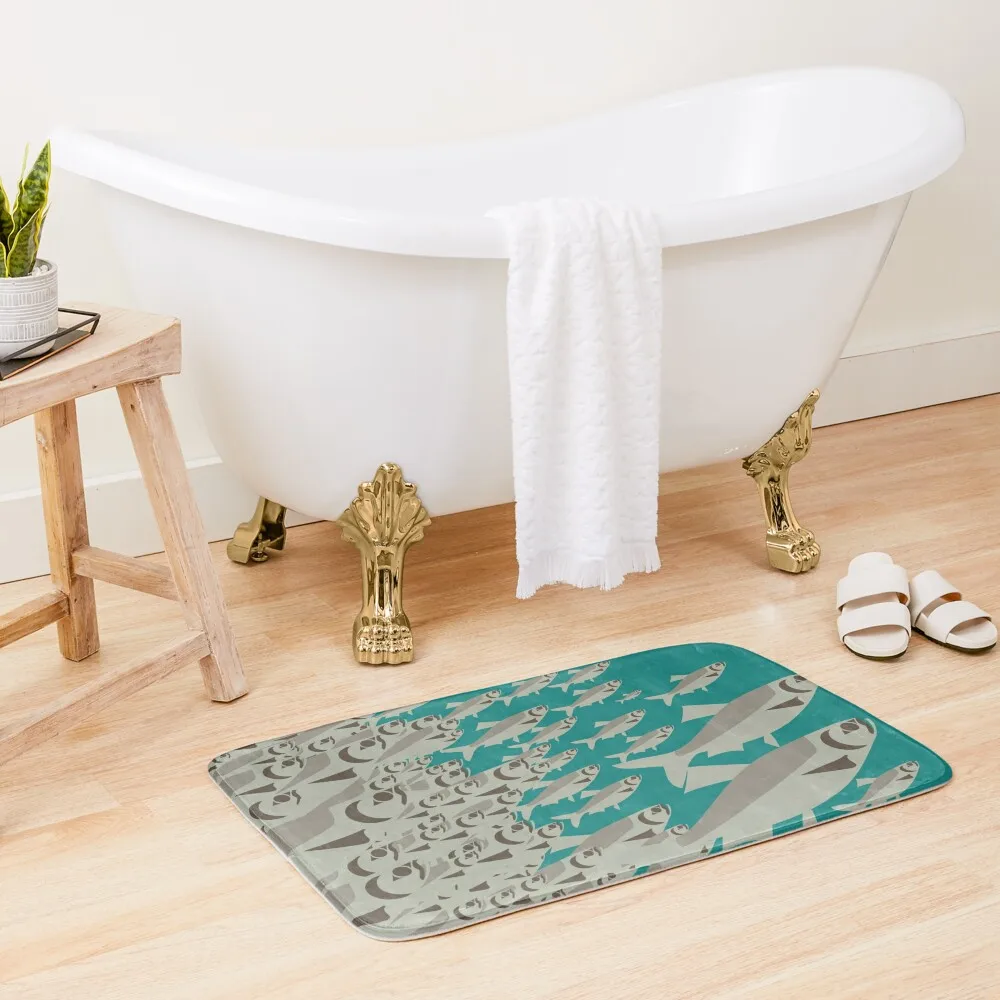 

Coast Salish Herring Bath Mat Entrance Doormat Bathroom Supplies Accessories For Shower And Services Bathroom Carpet Set Mat