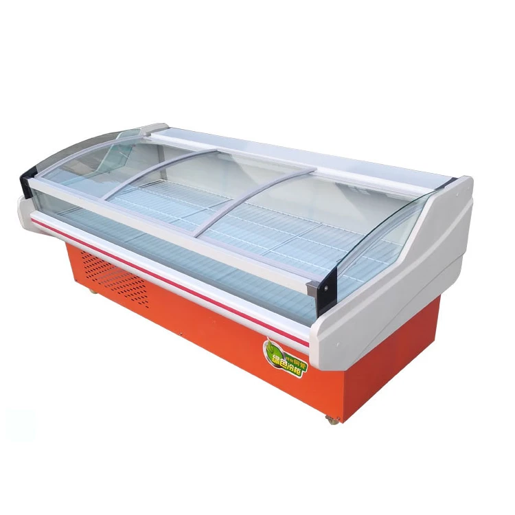 Green&health Commercial Stainless Steel Seafood Fish Display Freezer Case Showcase Table With -10 Degree