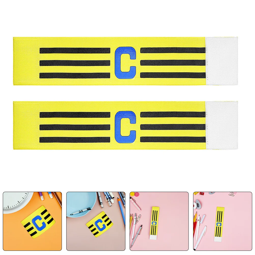 

3Pcs Soccer Captain Armbands Elastic Football Adjustable Team Leader Captain Band Sports Soccer Armband Arm Bands Football