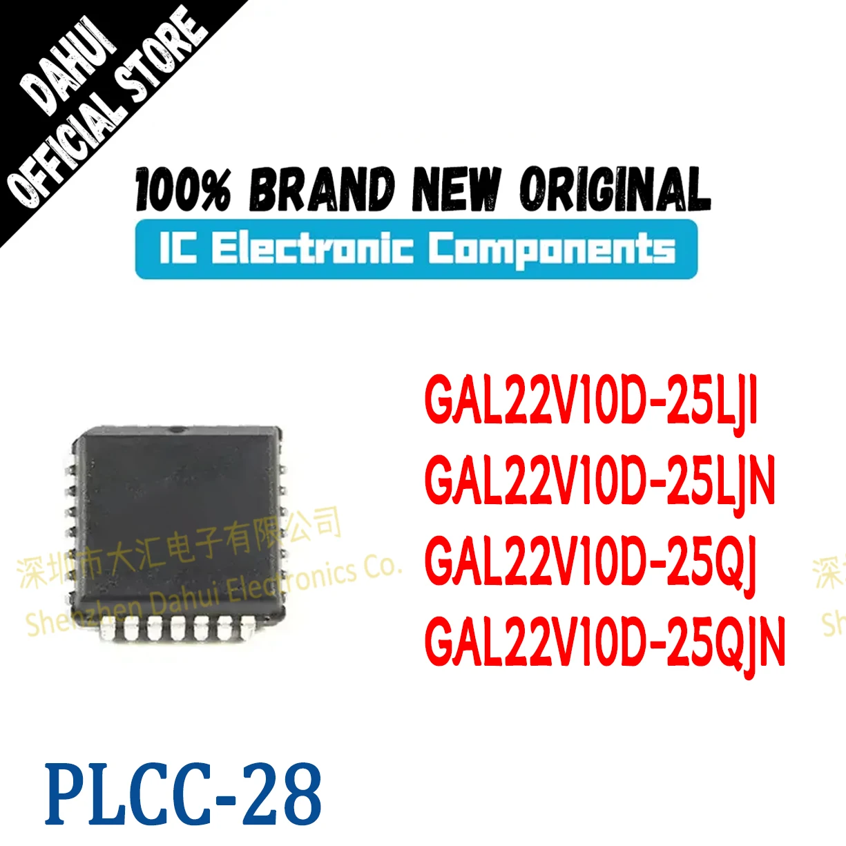 

Quality Brand New GAL22V10D-25LJI GAL22V10D-25LJN GAL22V10D-25QJ GAL22V10D-25QJN IC Chip 28-PLCC