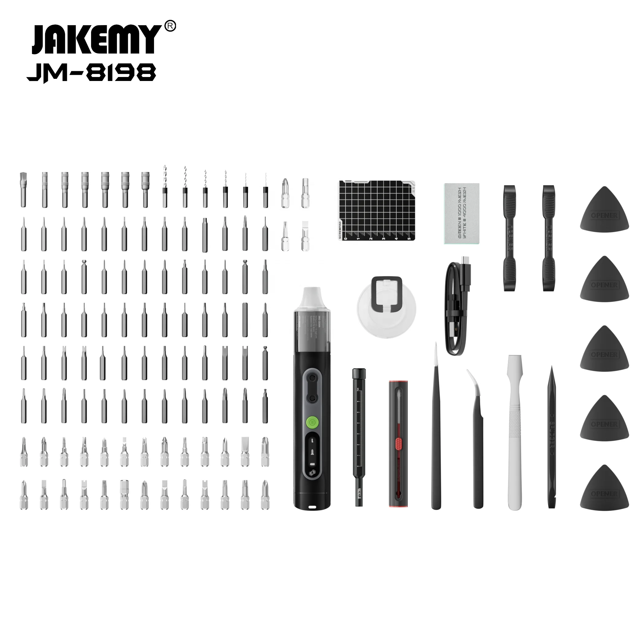 JM-8198 135 in 1 Cordless Electric Screwdriver Tool Set for Phone