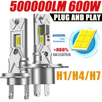 H7 H4 H1 bombillas LED para faros CANBUS 9003 HB2 Mini focos inalámbricos para ampolla automática 6000K Plug & Play luces de diodo para coche nebulizadores 12V