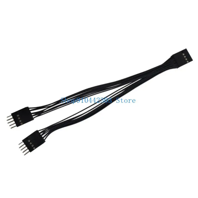 

L4MD Mainboard 9pin USB2.0 Header 1 to 2 Extension Adapter Converters Cord 10CM