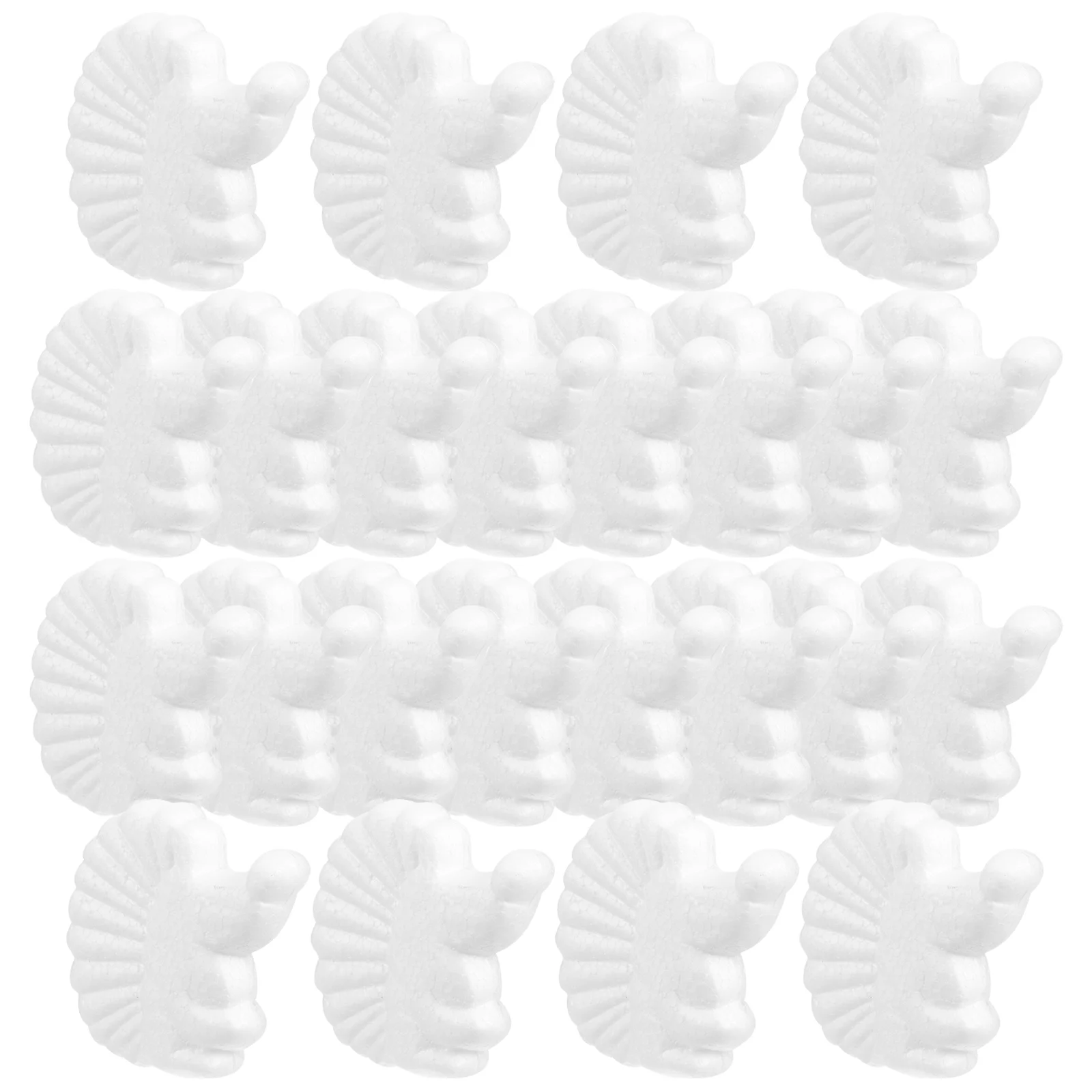 

50pcs Ball Hedgehog Animal Shaped Blank Crafts for Foams Diy naments DIY Party Kids Art Project Safe Material