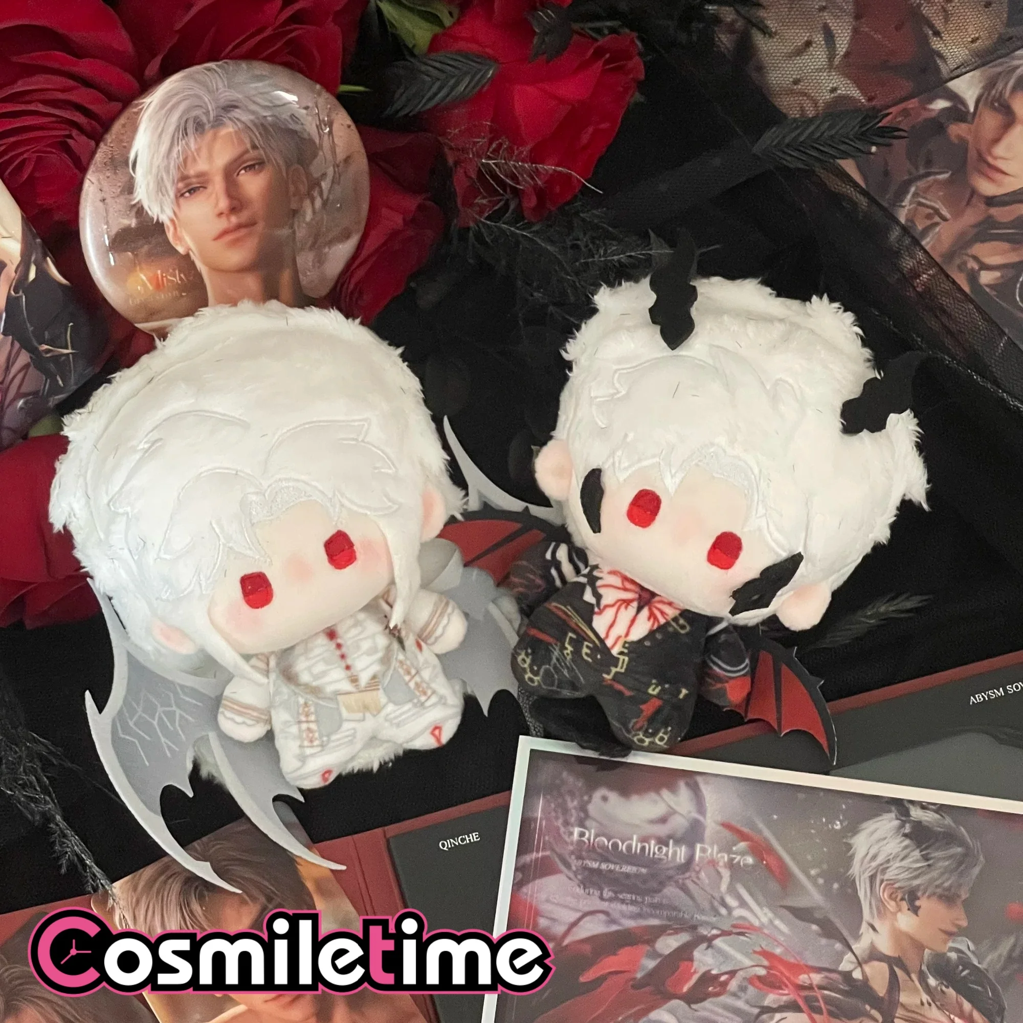 Love and Deepspace Sylus 10cm Soft Stuffed Plush Doll Double Sided Printed Collectible Figure Cartoon Desktop Ornament Decor YZ