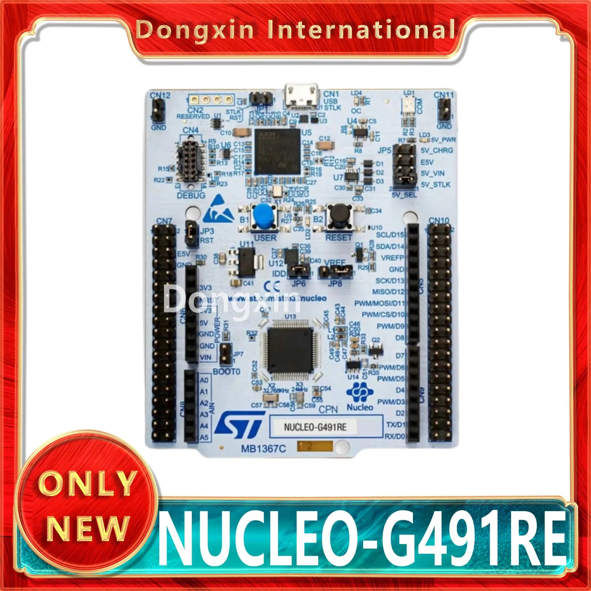 

Плата разработки NUCLEO-G491RE STM32 Nucleo-64 Микроконтроллер STM32G491RET6