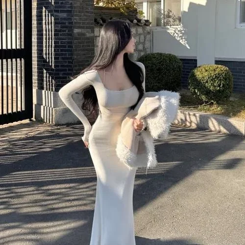 

Удобная футболка U-Ne Long Sve с плотным слоем 5STUDIO MT36, классический женский топ ручной работы на весну и осень