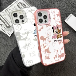 Cute Mickey Minnie Baby Phone Case for Vivo Y50 Y33s Y30 Y22 Y21 Y21s Y21t Y15s V29 V25 S17 S12 Pro 5G Colorful Silve Cover